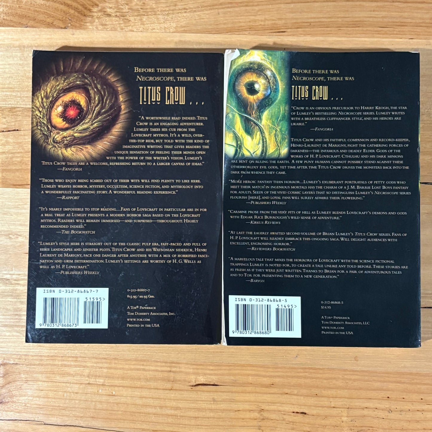 Titus Crow by Brian Lumley Volume 1 and 2 Paperback