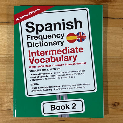 Spanish Frequency Dictionary all 4 books MostUsedWords Paperbacks VGC