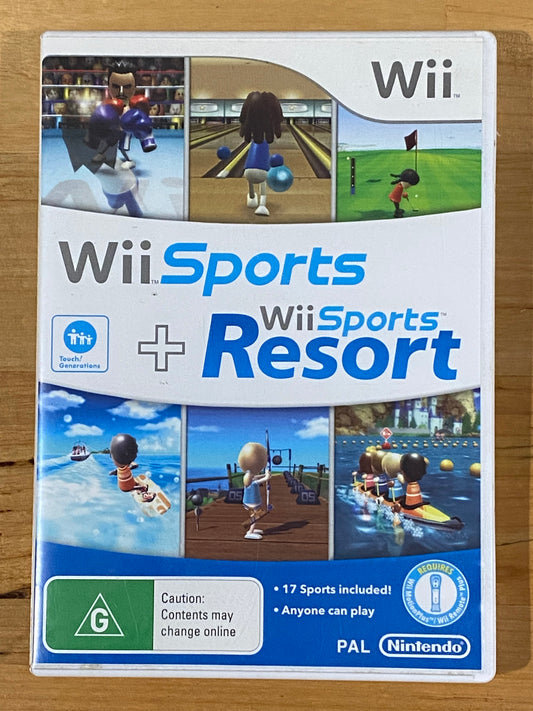 Wii Sports + Sports Resort With Manual Video Game VGC