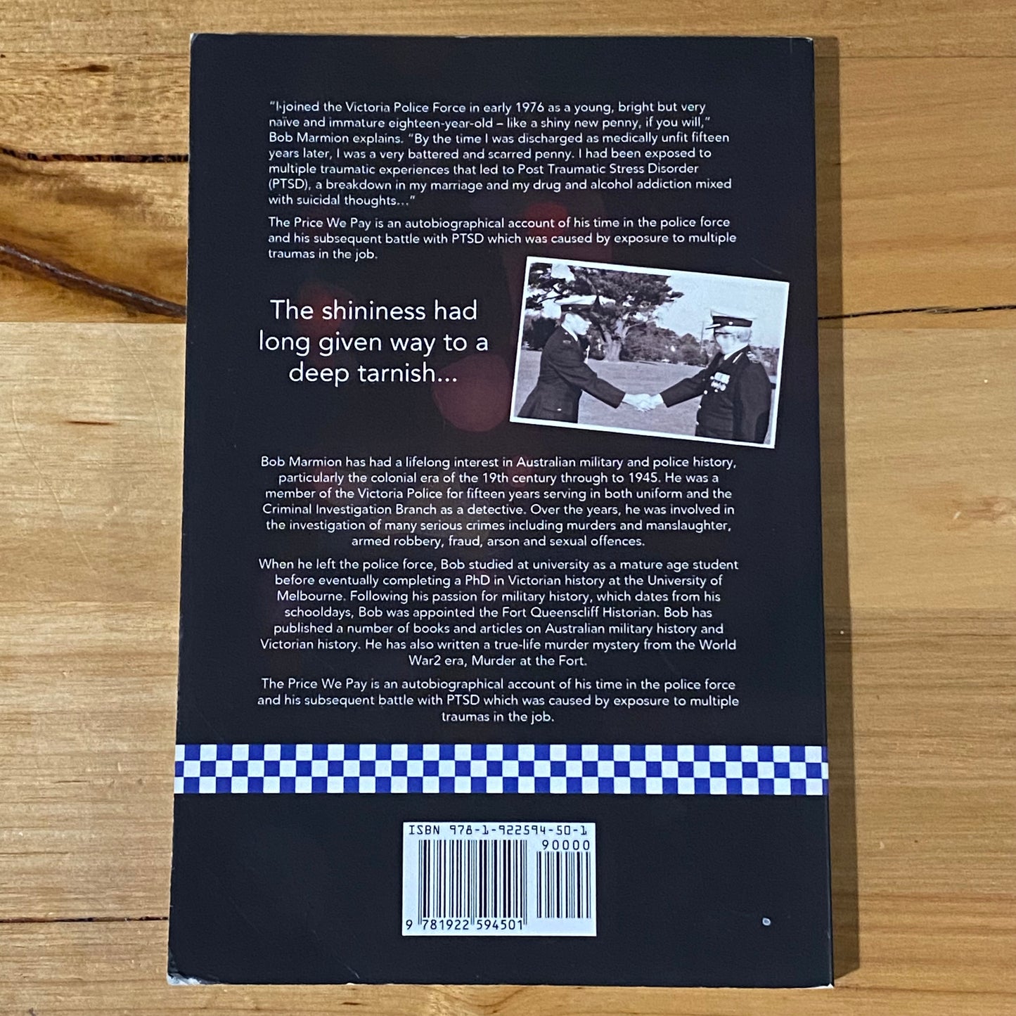 The Price We Pay by Bob Marmion Australian Police Story Paperback 2021 GD