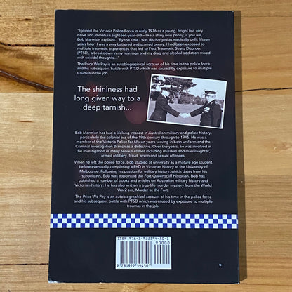 The Price We Pay by Bob Marmion Australian Police Story Paperback 2021 GD