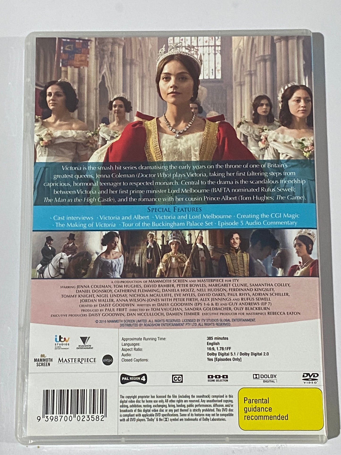 Victoria Series 1 DVD Jenna Coleman ITV Studios Drama 3-Disc PAL 4 VGC