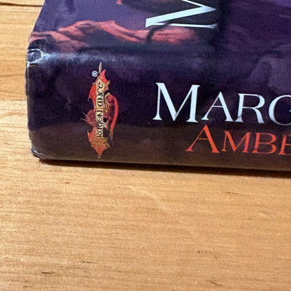 Amber and Ashes by Margaret Weis Dragonlance Fantasy Hardcover 2004 Ex-Library