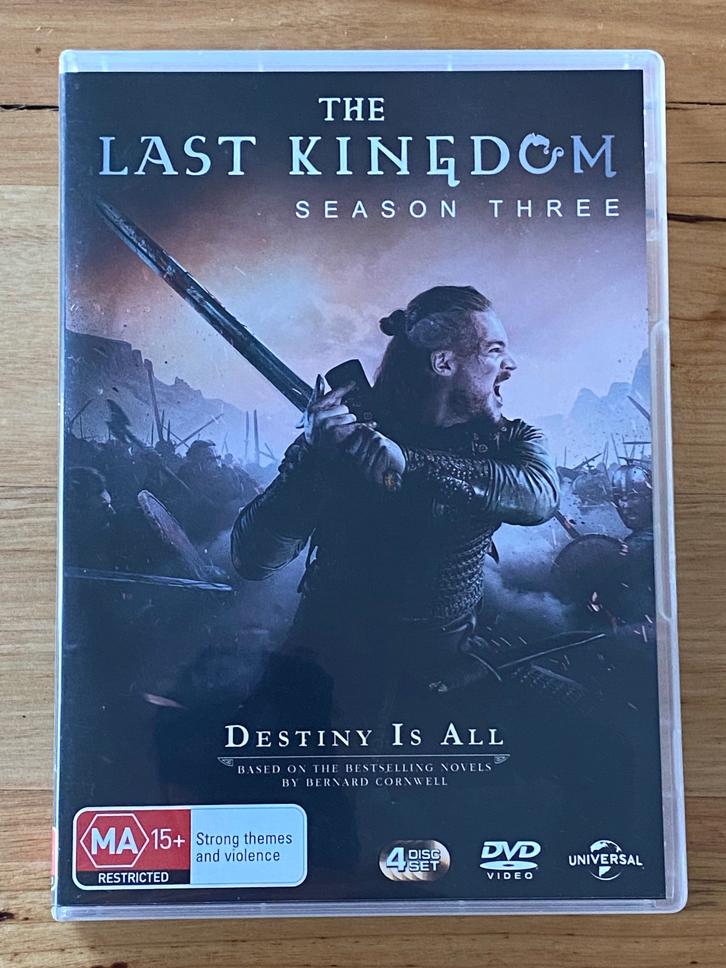 The Last Kingdom Season 1-3 DVD Drama 3-Disc PAL 2,4 VGC