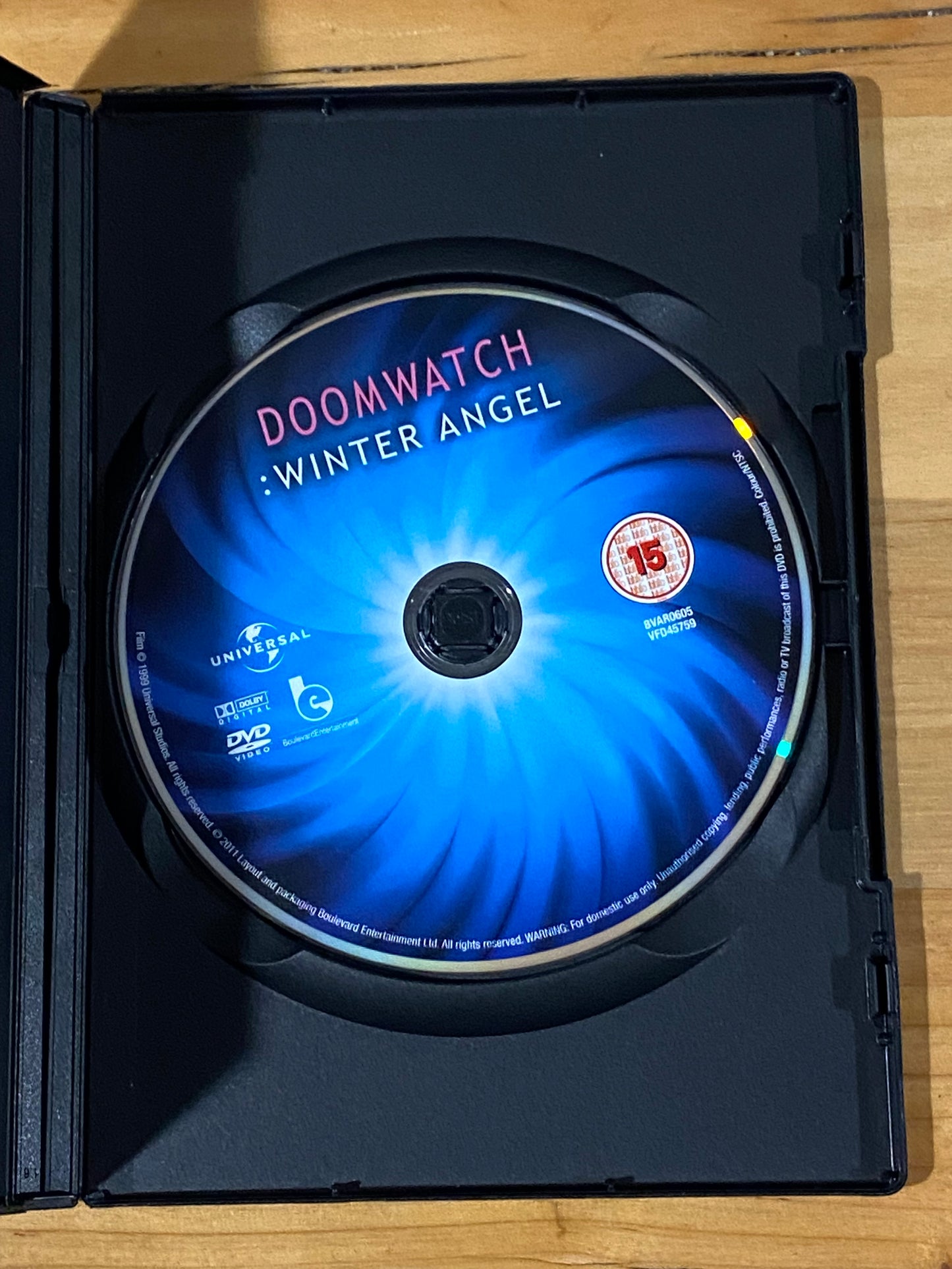 Doomwatch Winter Angel DVD Trevor Eve NTSC 0 VGC