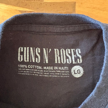 Guns N' Roses Not In This Lifetime T-Shirt Black Short Sleeve Size Large