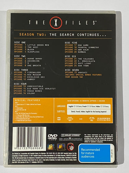 The X-Files Season 2,3,4,6 & 7 DVD 5 Series Bundle PAL 4 VGC