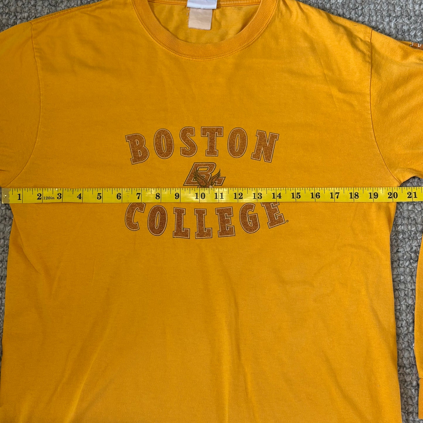 Champion Boston College Orange Long Sleeve Shirt Sports Size M