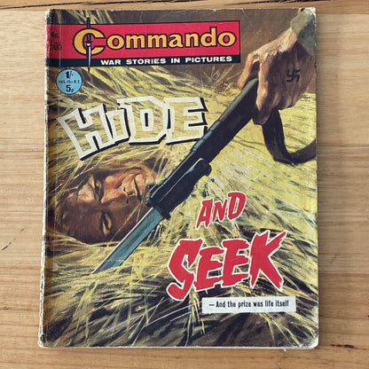 Commando War Comic #505 Hide And Seek 1970