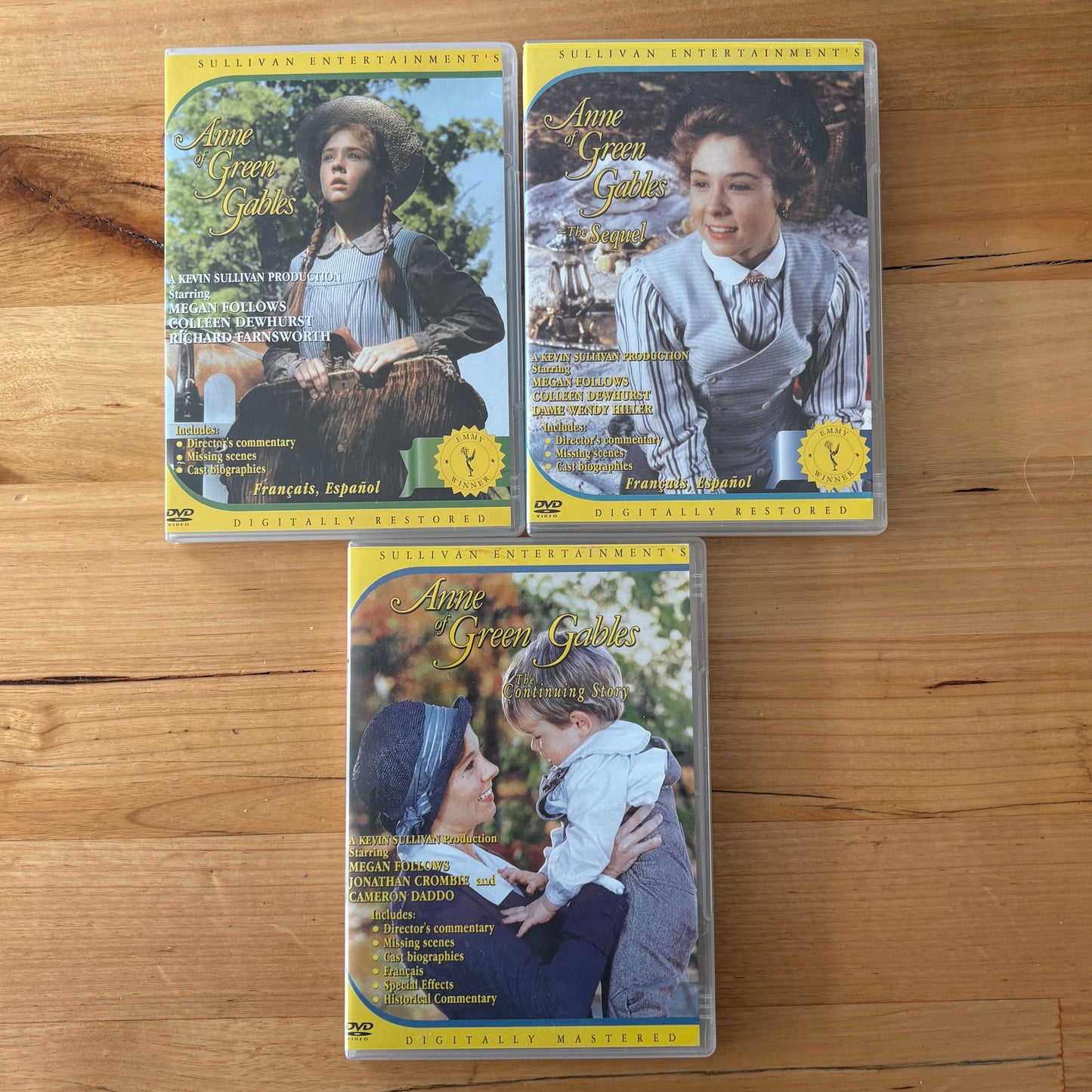 Anne of Green Gables 3-DVD Set PAL Region 0 VGC