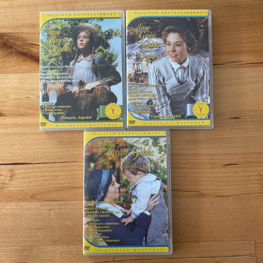 Anne of Green Gables 3-DVD Set PAL Region 0 VGC