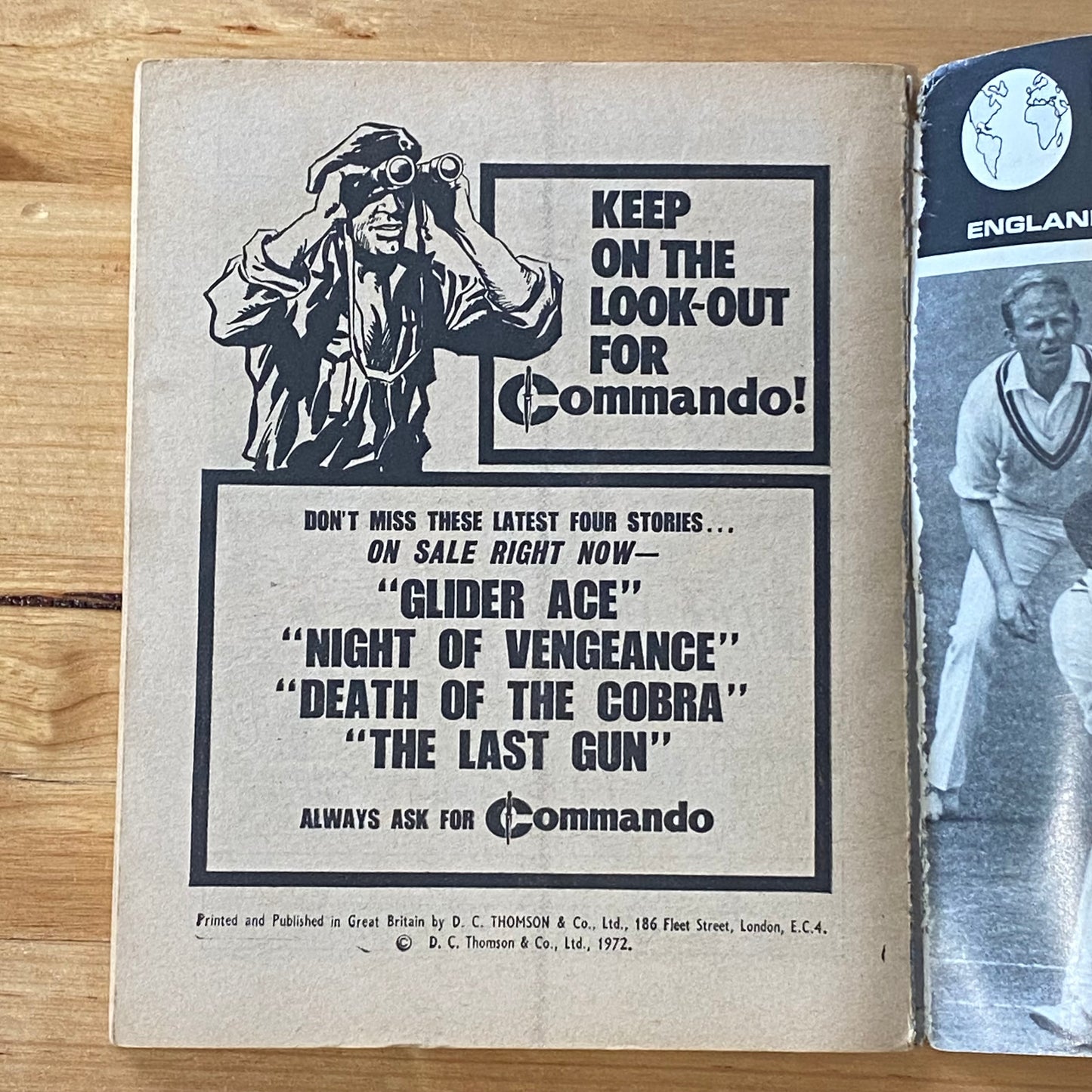 Commando War Comic #692 Night Of Vengeance 1972
