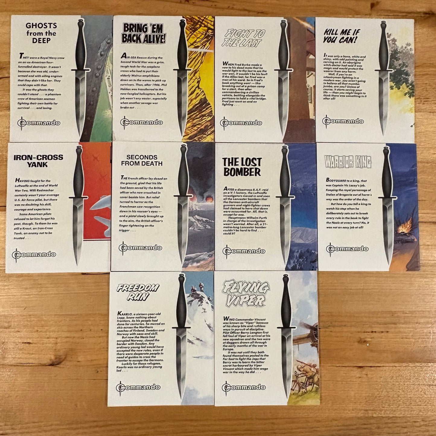 Commando War Comics 2441-2450 Complete Set Published 1991 DC Thomson GD