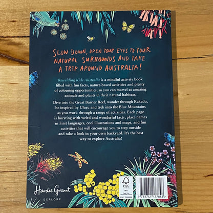 Rewilding Kids Australia Melissa Mylchreest A Mindful Activity Book Paperback 2022 GD