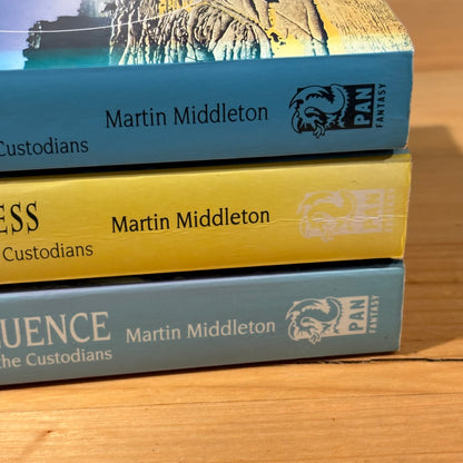 Chronicles of The Custodians by Martin Middleton Fantasy 3 x Paperback GD