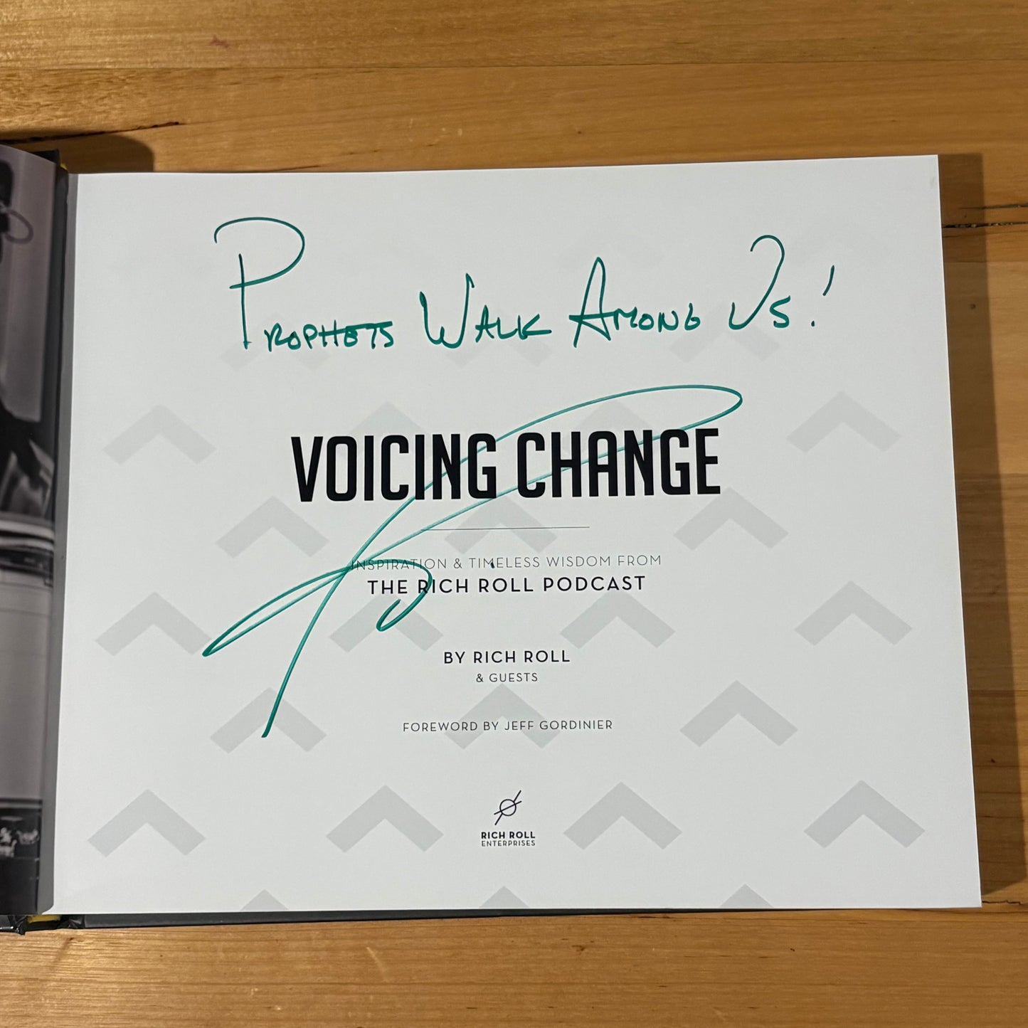 Voicing Change The Rich Roll Podcast Volume 1 Hardcover SIGNED GD