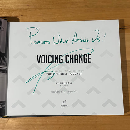 Voicing Change The Rich Roll Podcast Volume 1 Hardcover SIGNED GD