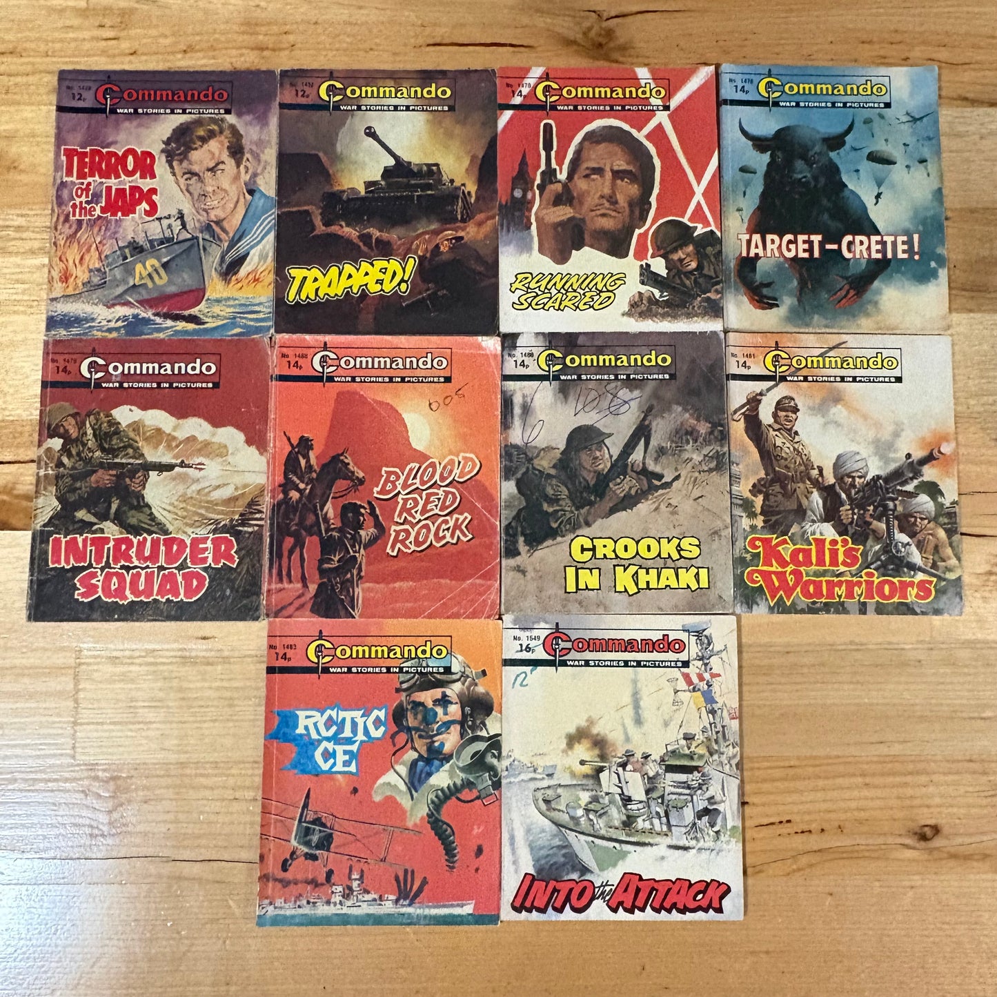 Commando War Comics x 10 Bundle 1980 to 1982 DC Thomson FR 037