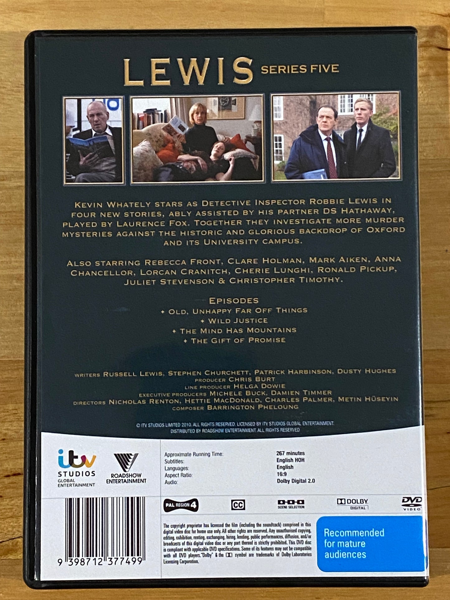 Lewis Series 2-9 DVD ITV Crime Drama Kevin Whately PAL 4 VGC