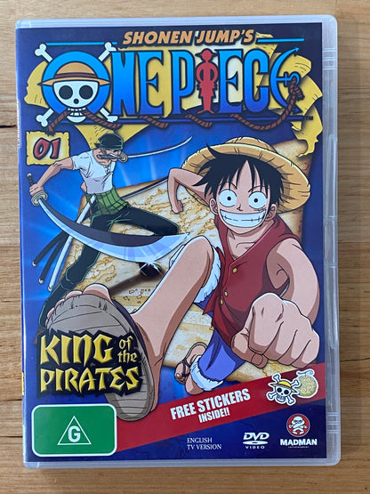 One Piece King Of The Pirates 01 DVD Shonen Jump Complete With Stickers VGC