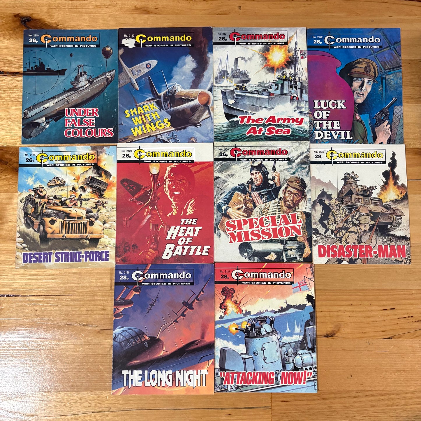 Commando War Comics x 10 Bundle All Published 1987 DC Thomson GD 036