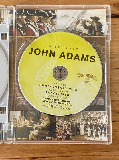 John Adams DVD Paul Giamatti Laura Linney 3-Disc PAL 4 VGC