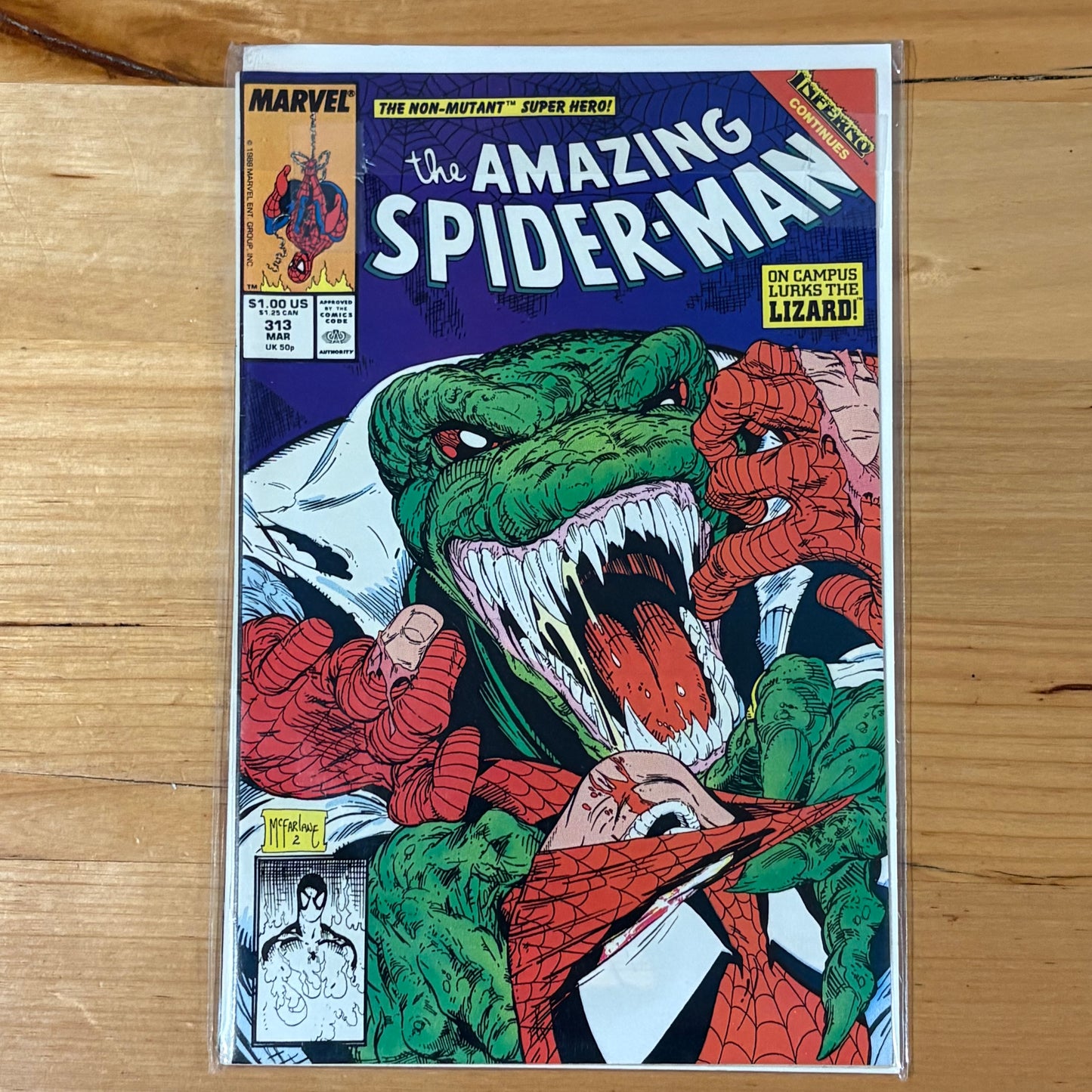 The Amazing Spider-man (1963) #313 Todd McFarlane Direct Edition (VF)