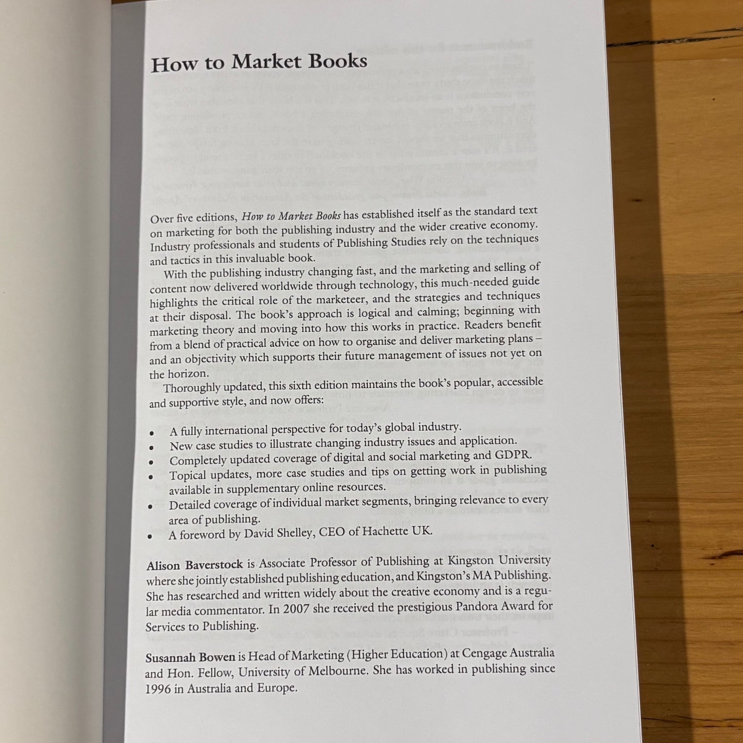 How to Market Books by Alison Baverstock & Susannah Bowen 2019 Paperback GD