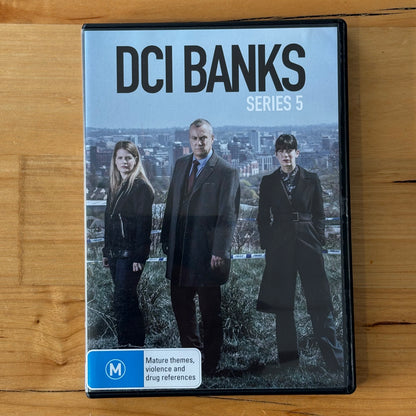 DCI Banks Series 1-5 Complete DVD British Detective Drama 2-Disc PAL 4 VGC