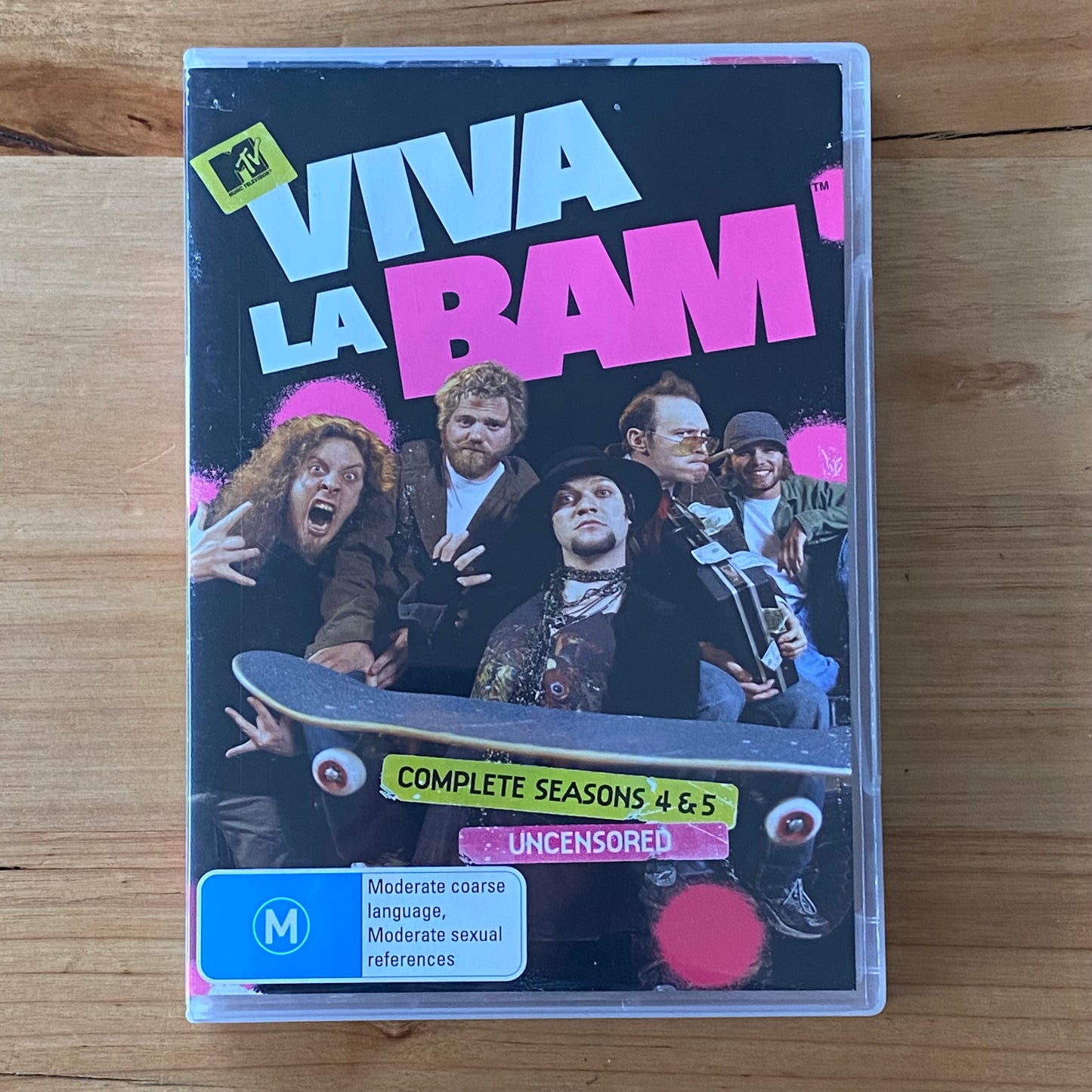 Viva La Bam Complete Seasons 4 & 5 DVD 3-Disc PAL 4 VGC