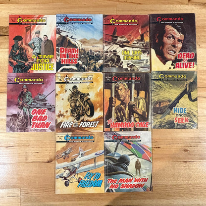 Commando War Comics x 10 Bundle All Published 1979-1980 DC Thomson GD