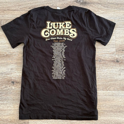 Luke Combs Beer Never Broke My Heart 2019 Tour T-Shirt Black Size M