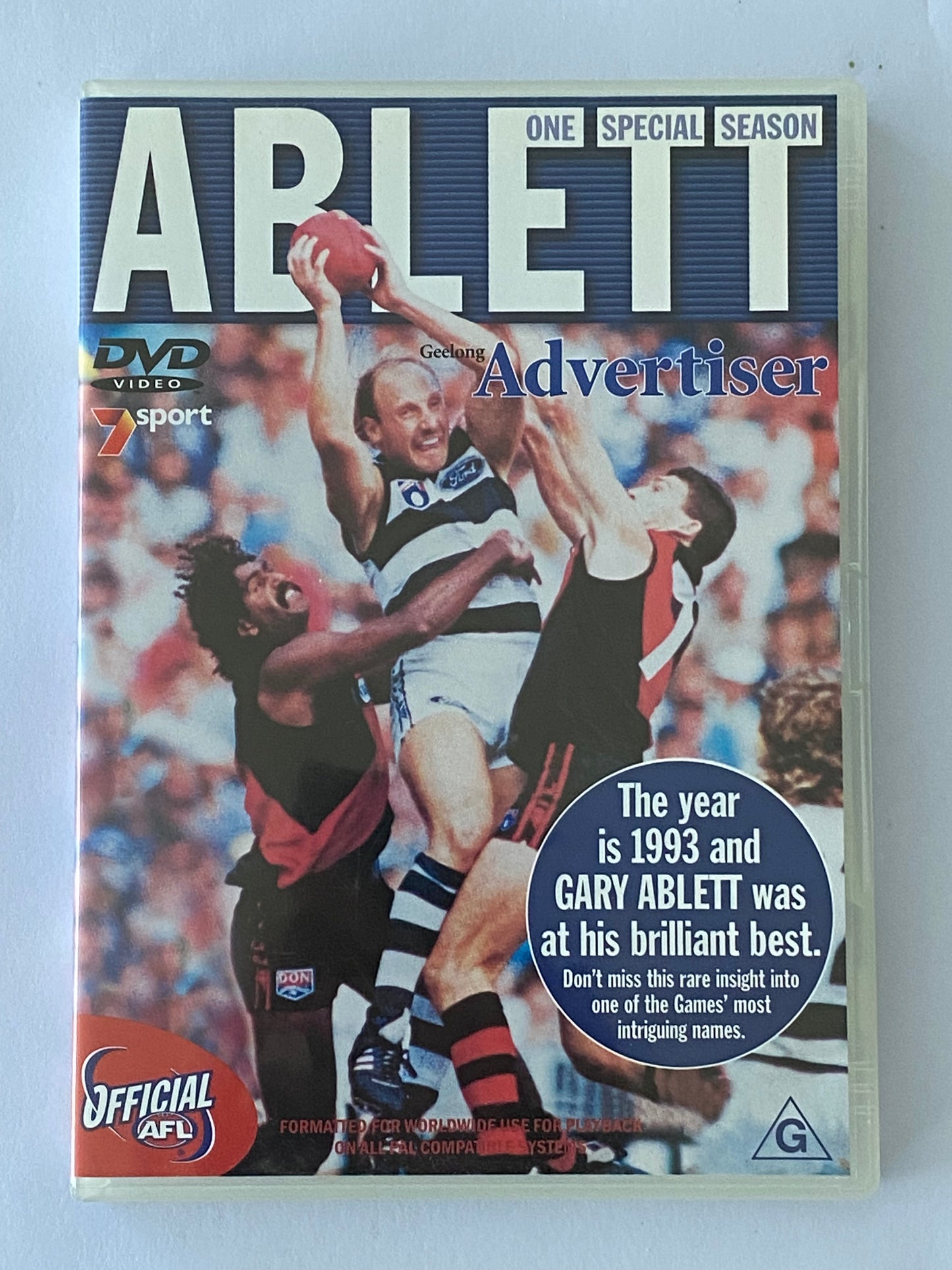 Ablett One Special Season DVD Geelong Cats Gary Ablett PAL 4 VGC