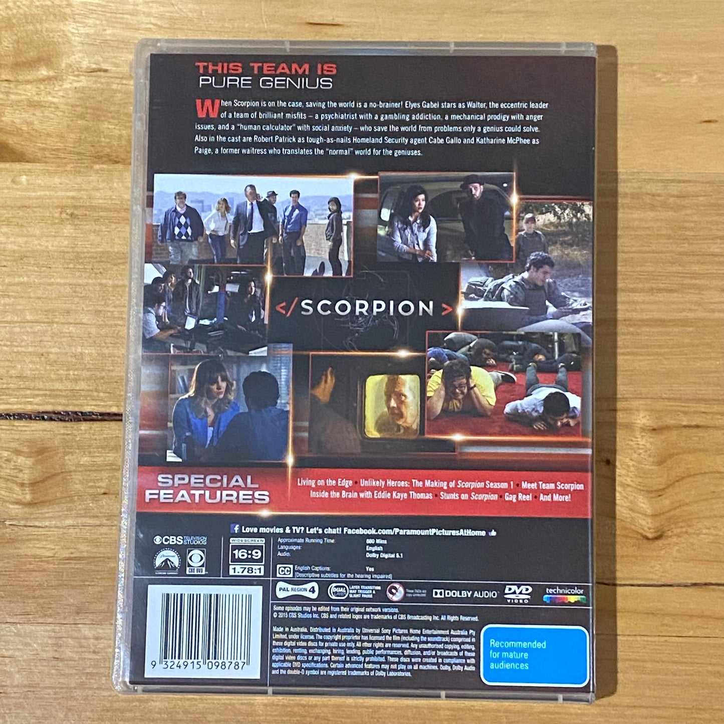 Scorpion Seasons 1 & 2 DVD 6-Disc Sets PAL 4 VGC