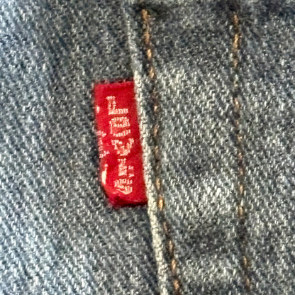 Levi's 505 Mens W 38 L 34 Denim Light Wash Blue Jeans PC9-00505-1528