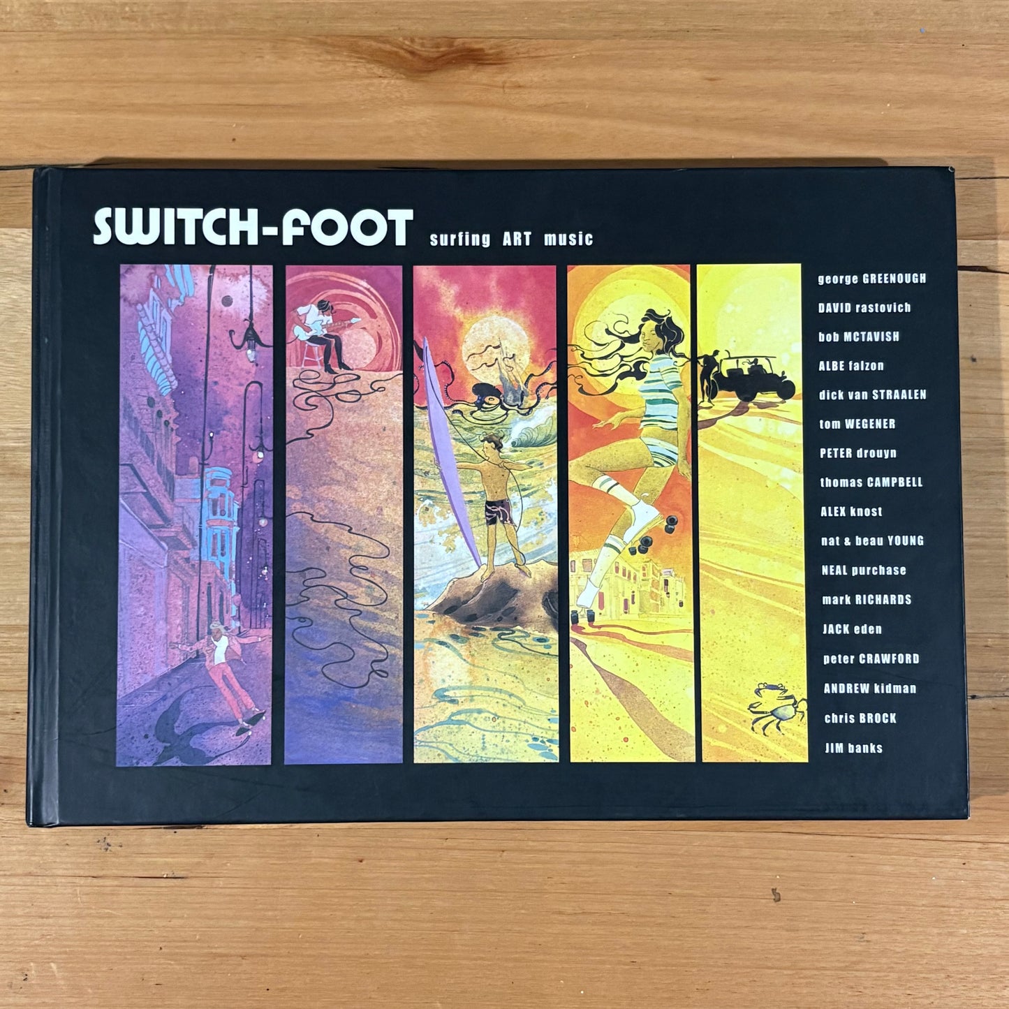 Switch-Foot Surfing Art Music Book Australian Surfing Culture and History Hardcover