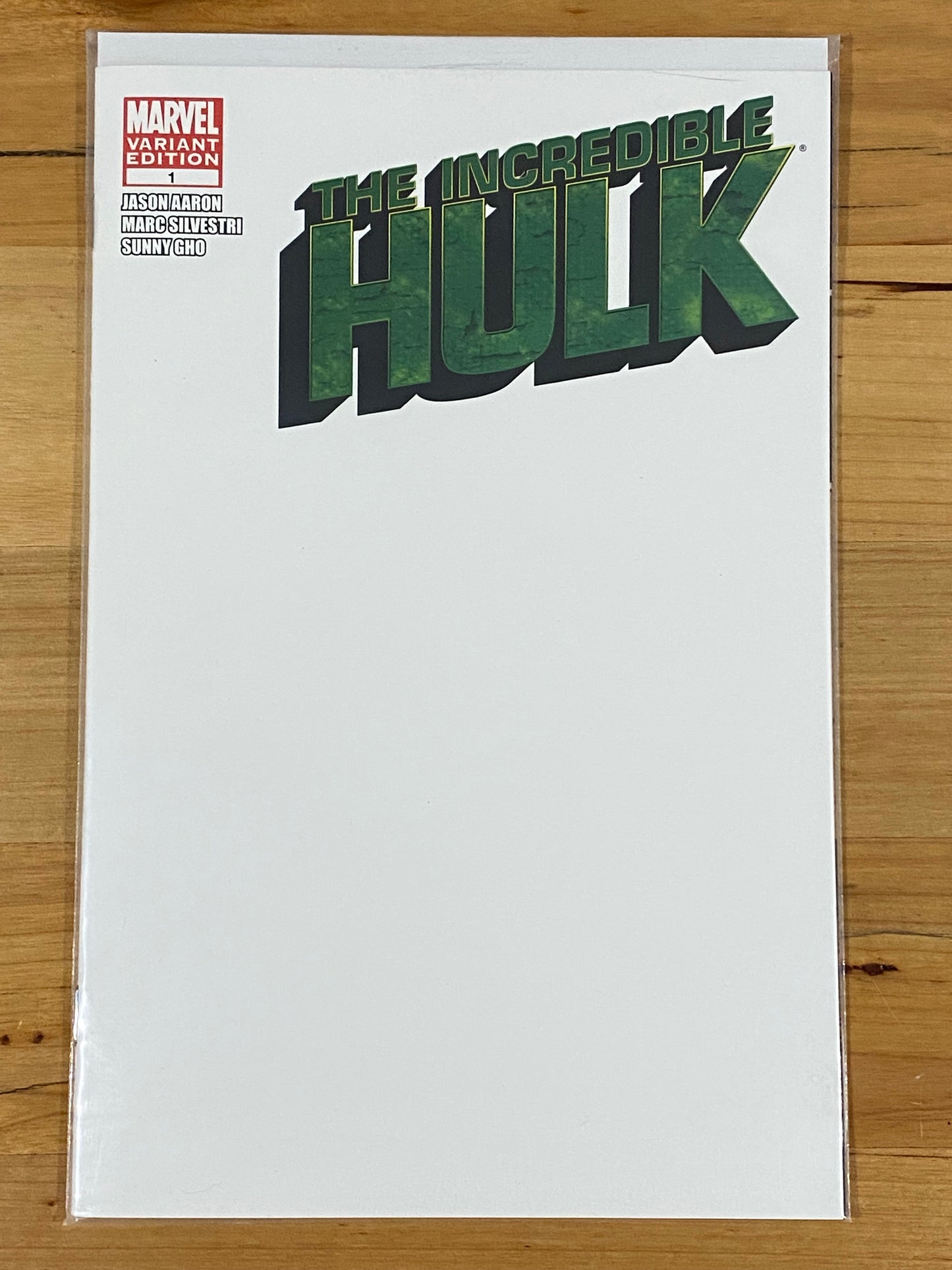 INCREDIBLE HULK (2011) #1 BLANK VARIANT (NM)