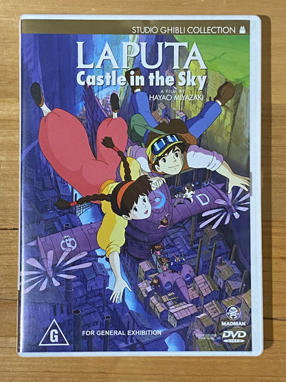 Laputa Castle In The Sky DVD Hayao Miyazaki Studio Ghibli Anime PAL 4 VGC