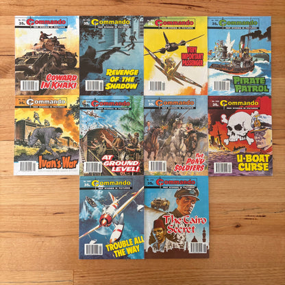 Commando War Comics 2451-2460 Complete Set DC Thomson GD