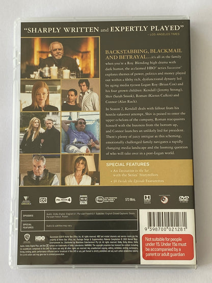 Succession Complete First & Second Seasons DVD 3-Disc Sets PAL 4 VGC