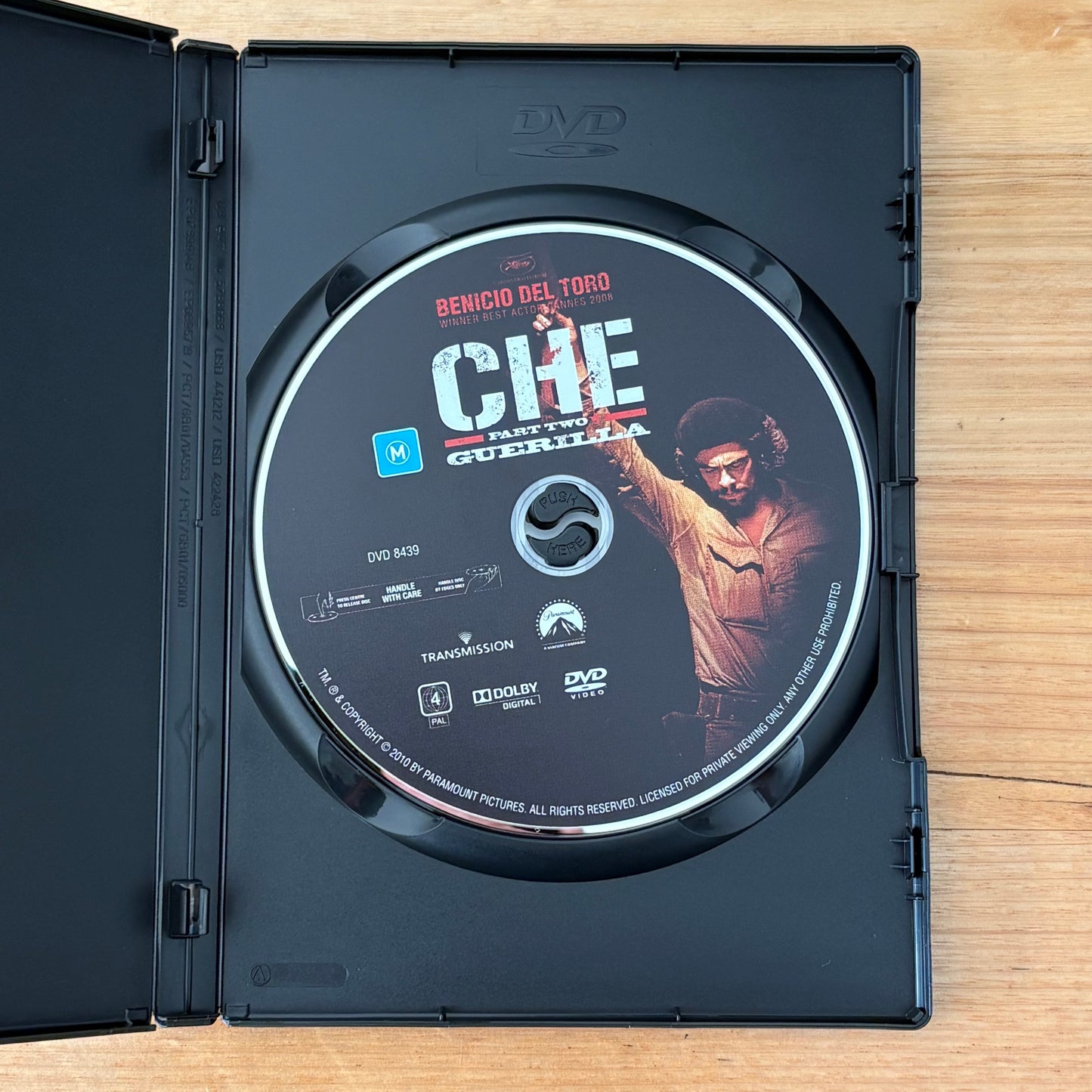 Che Parts 1 & 2 DVD Benicio Del Toro Historical Drama PAL 4 VGC