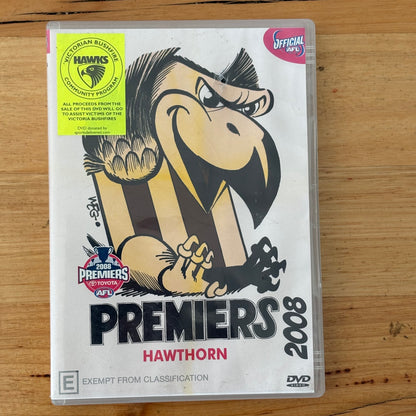 Hawthorn Premiers DVD Bundle of 8 Hawks AFL Grand Finals PAL 4 VGC