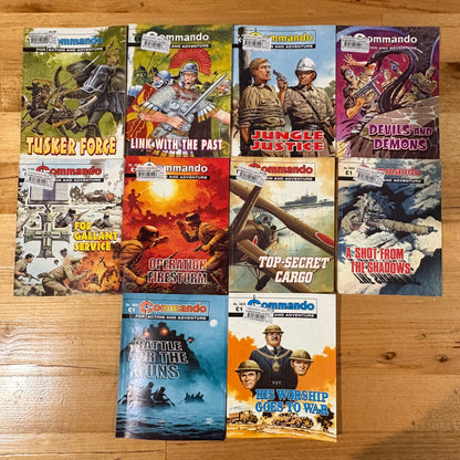 Commando War Comic Bundle x 10 Bundle Printed 2005 DC Thomson 139