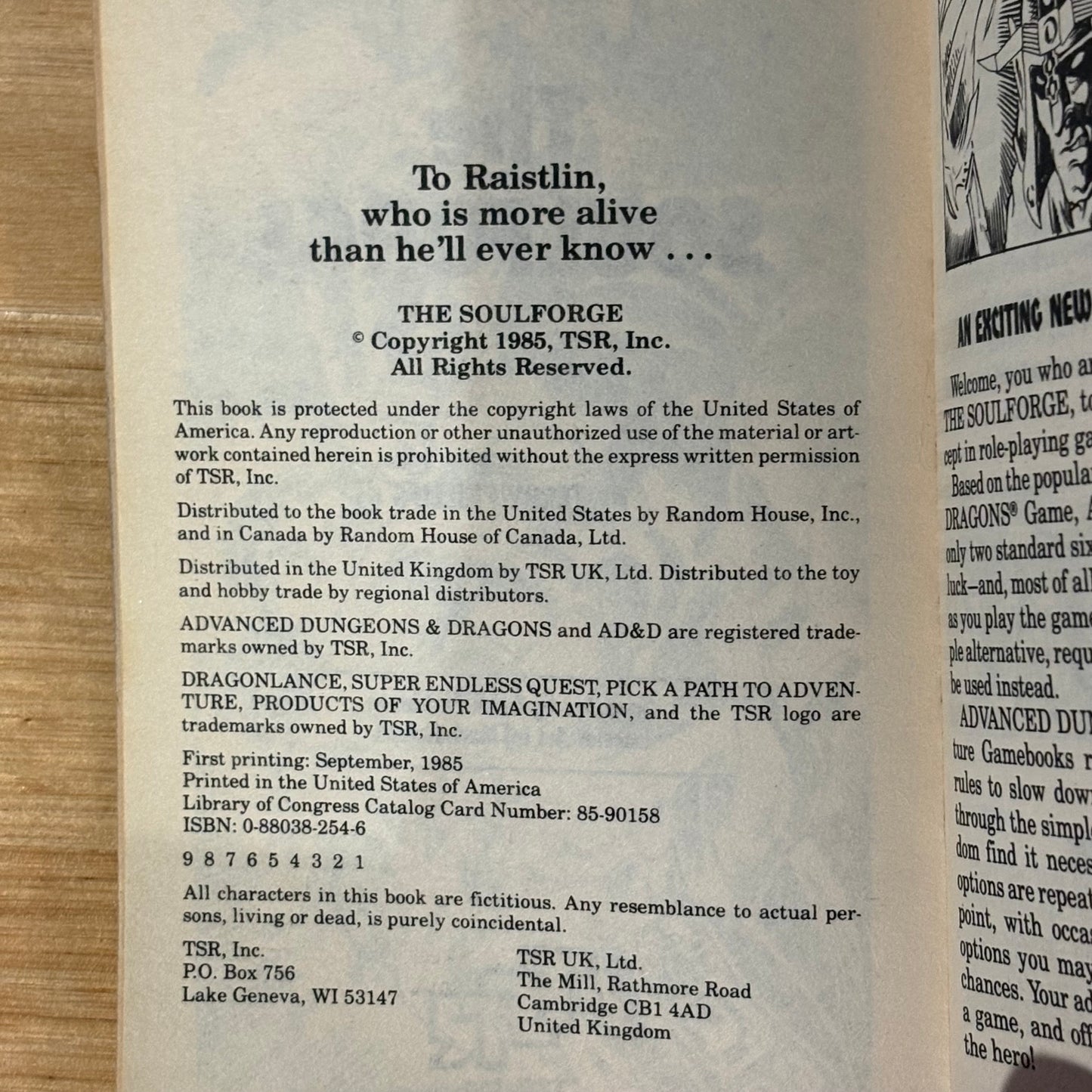 The Soulforge by Terry Phillips Advanced Dungeons & Dragons Adventure 4 Gamebook