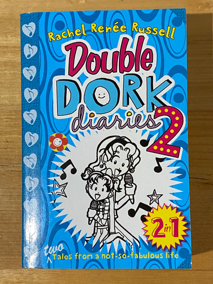 Double Dork Diaries & Double Dork Diaries 2 Rachel Renée Russell Paperback GD