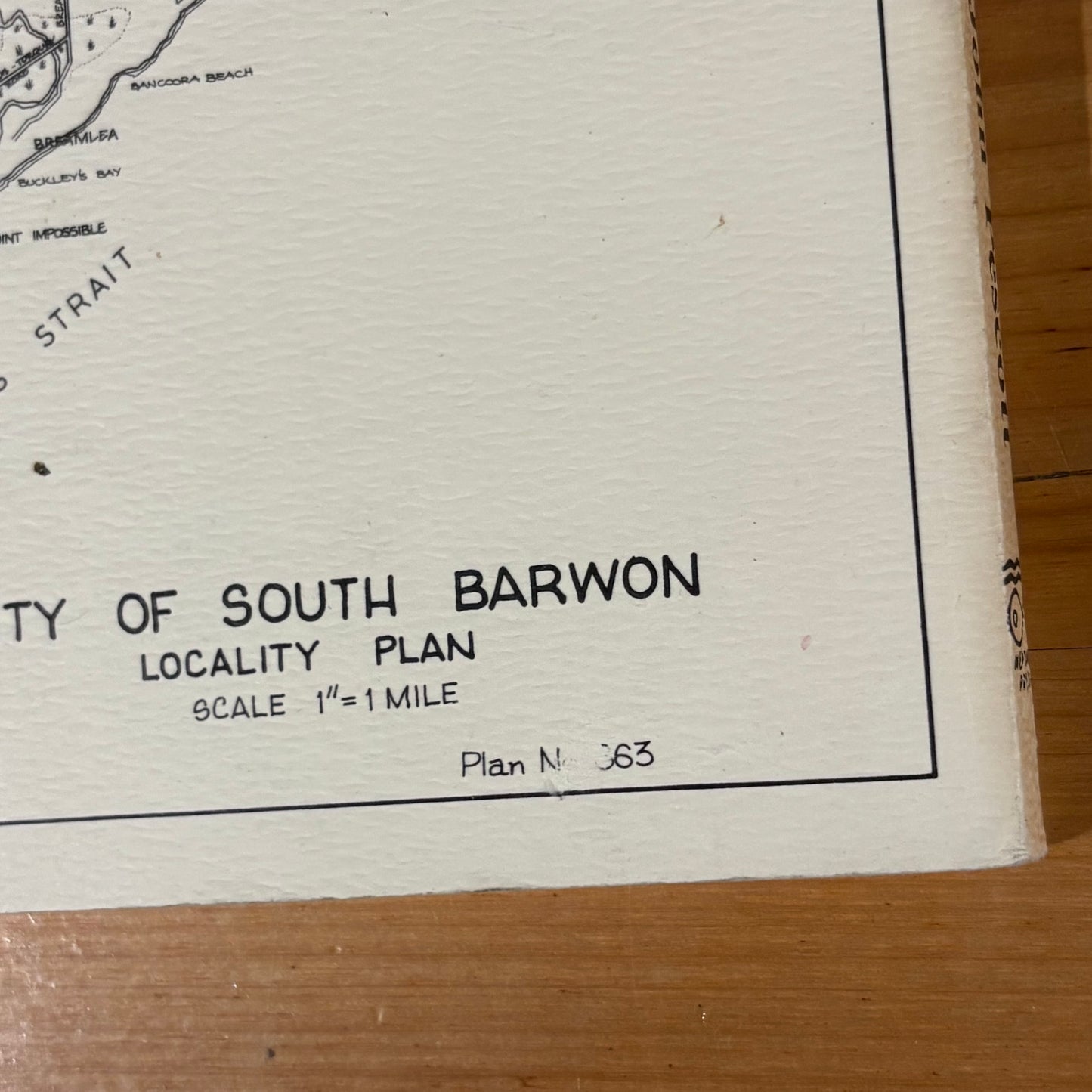 South Barwon 1857 - 1985 Compiled by John Pescott Paperback GD