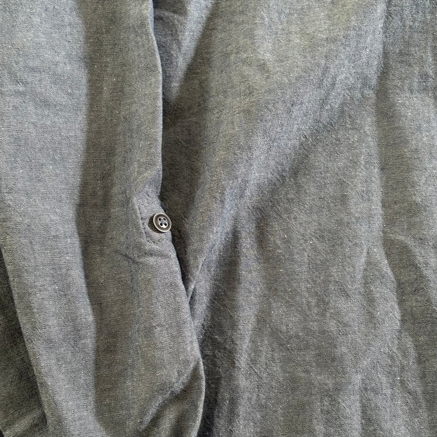 Mountain Designs Organic Cotton Shirt Mens Blue Collared Size 3XL Long Sleeves