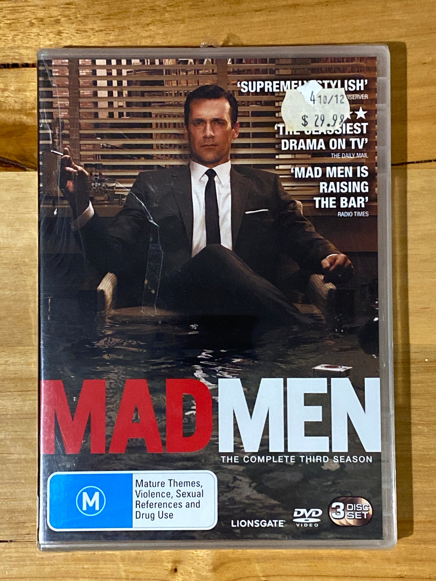 Mad Men Seasons 1-3 DVD Jon Hamm American Drama PAL 4 Brand New Sealed