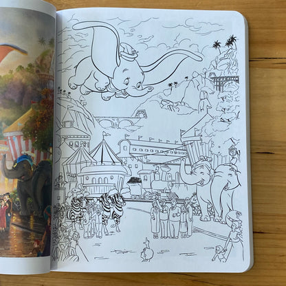 Disney Dreams Collection Colouring Book Thomas Kinkade Paperback 2017 GD