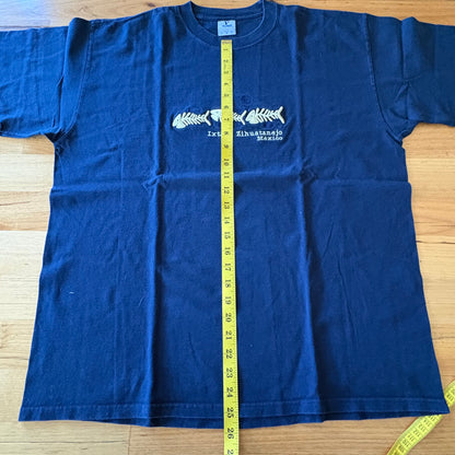 Ixtapa Zihuatanejo Mexico T-Shirt Blue Short Sleeve Size XL